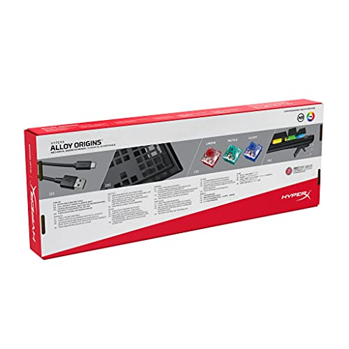 HyperX Alloy Origins - Teclado mecánico para juegos(Reacondicionado)